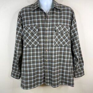 Vintage Northern Explorer Shacket Shirt Men Sz M Plaid Cabincore Gorpcore Hiking